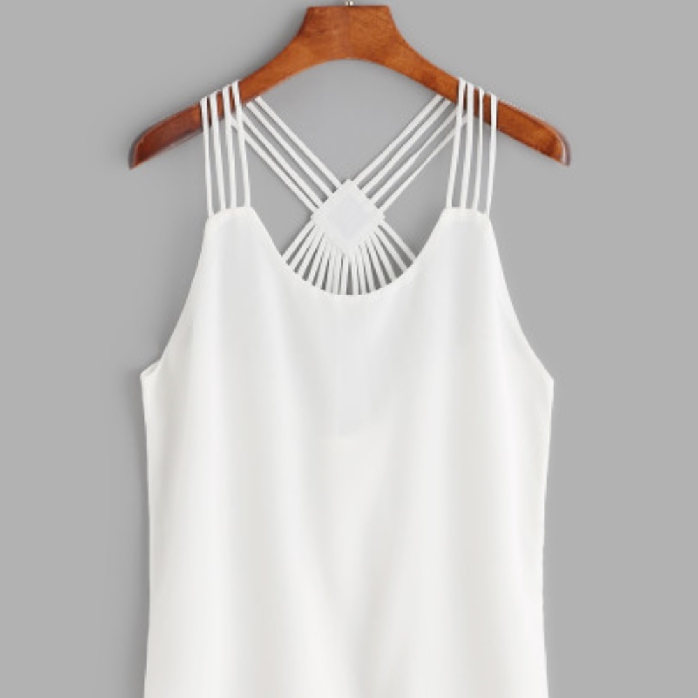 White Chiffon Cami - Picture 2 of 4